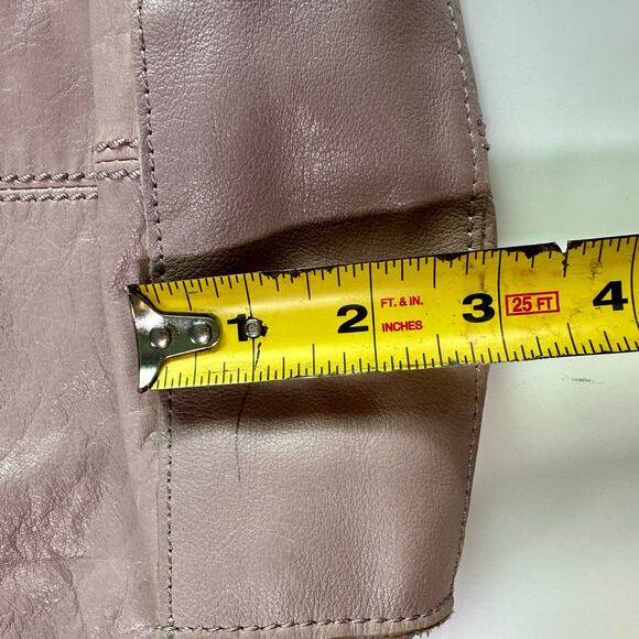 The Sak Women's Light Mauve Leather Silverlake Studded Crossbody Bag Purse - Picture 12 of 13